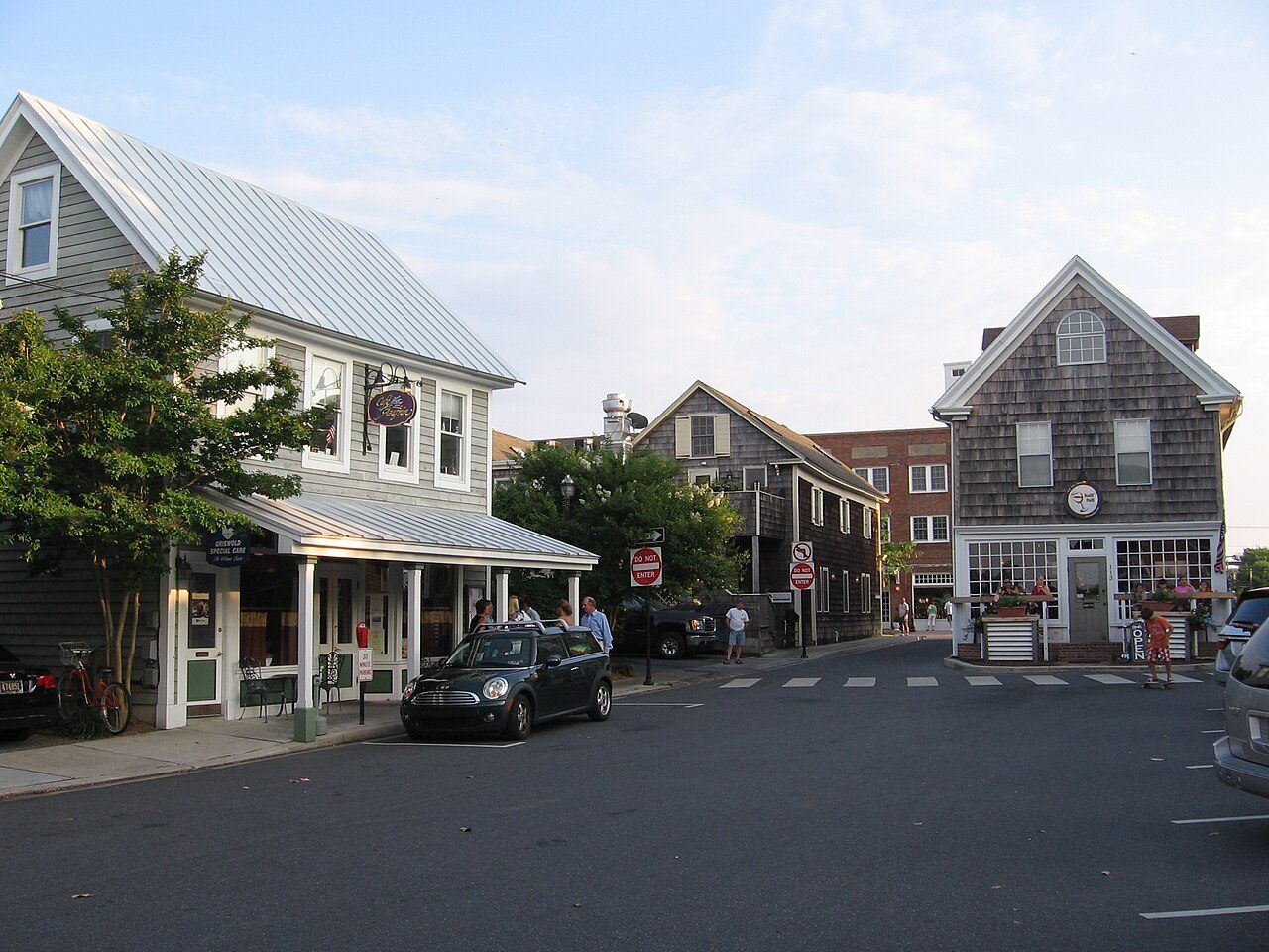 Shops in downtown Lewes, Delaware