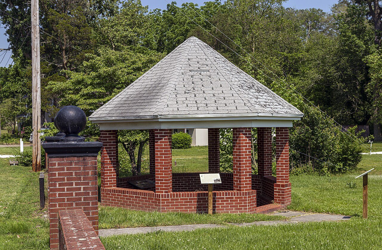 The historic Barren Creek springhouse in Mardela Springs, Maryland