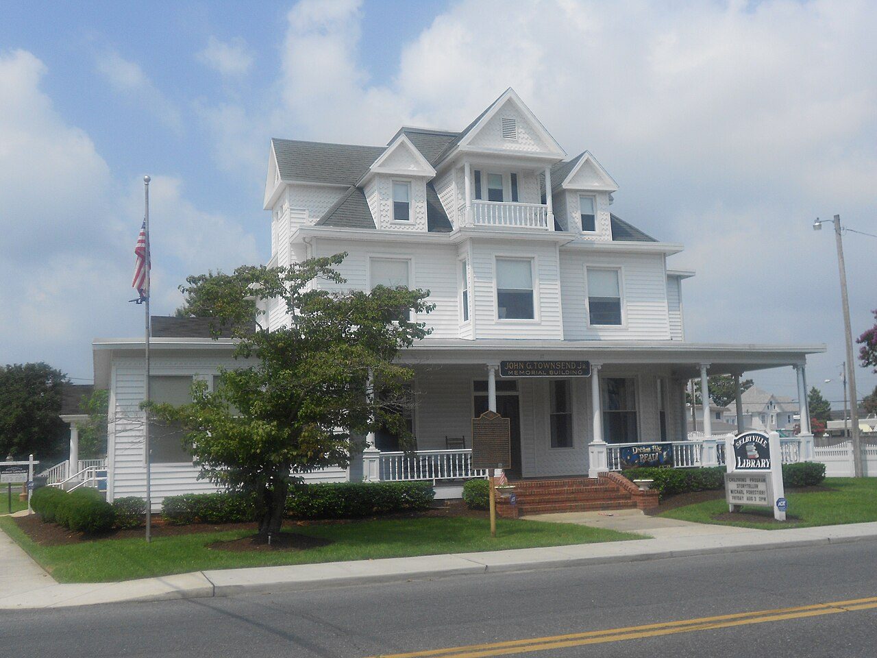 Selbyville Public Library at Main and McCabe Streets, Selbyville, Delaware